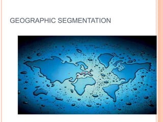 GEOGRAPHIC SEGMENTATION
 