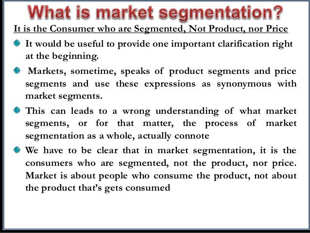 market segmentation definition