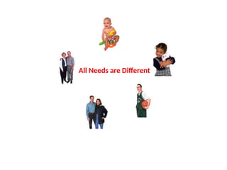 All Needs are Different
 