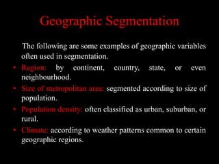 Market segmentation PPT | PPTX