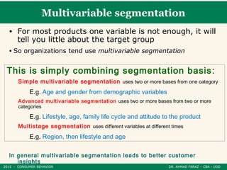 Multisegmentation Market segmentation in Consumer Behavior | PPT