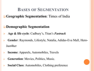 India Segmentation Map Market segmentation & targeting | PPT