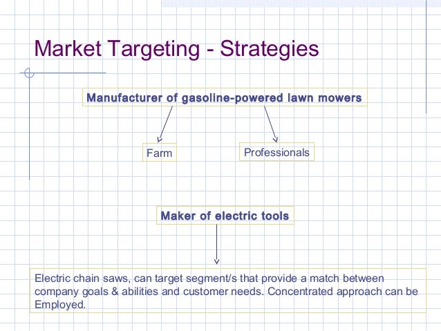 mf strategic marketing market segmentation target market and positio does target sell lawn mowers