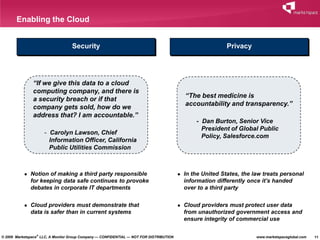 Enabling the Cloud


                                   Security                                                          ...