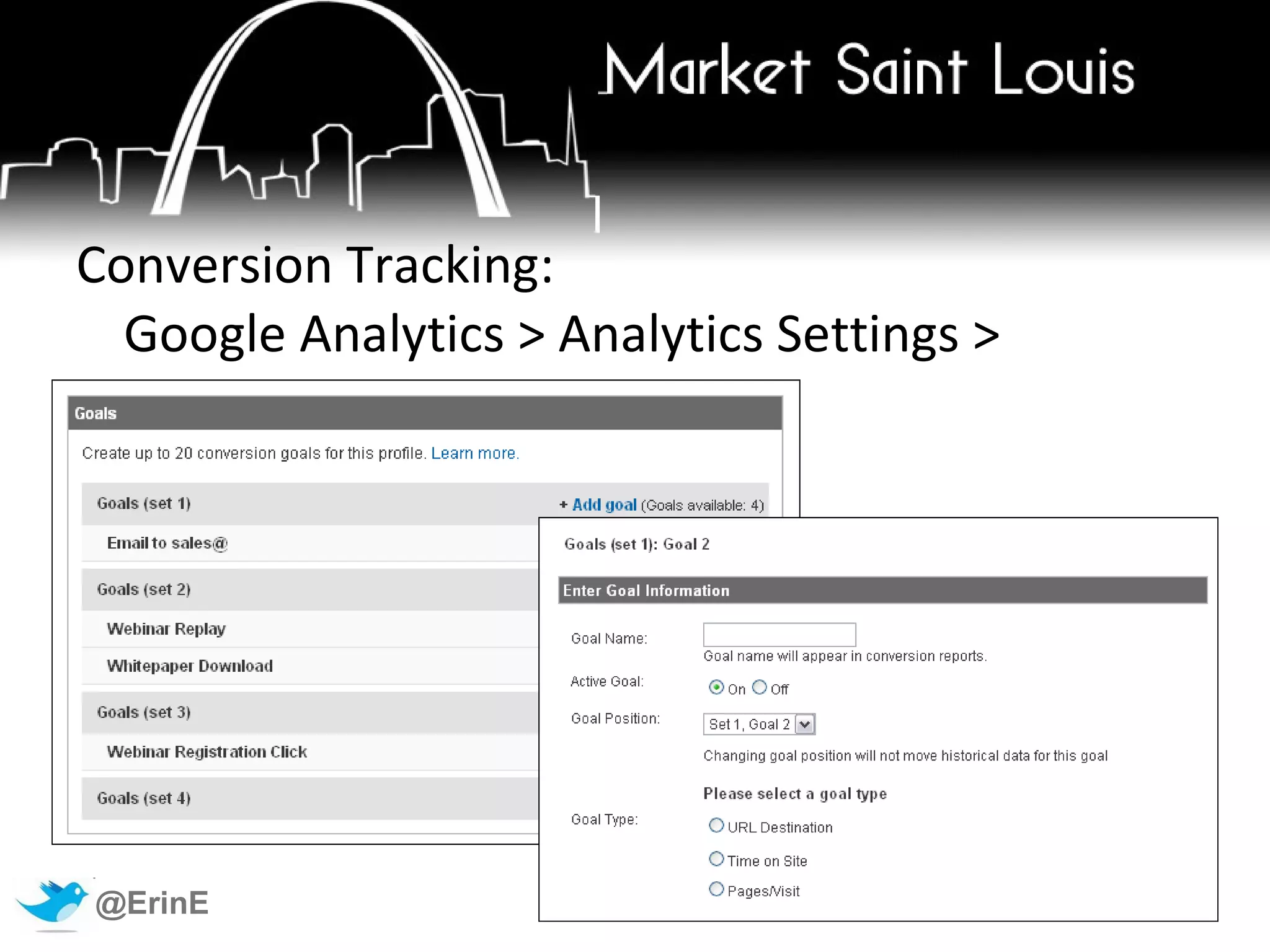 What affects conversion? Aesthetics : Professional Design Usability : Ease of use Messaging : Competitive advantages, offers Information : Content answers questions Direction : Clear calls to action 