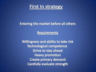 Market strategy