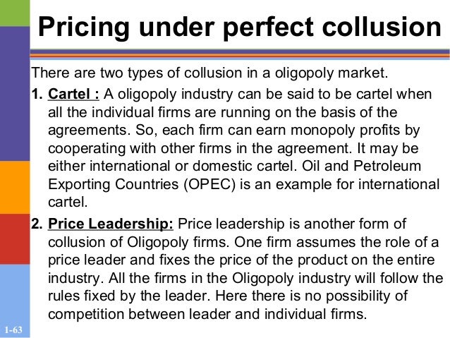 market structure and its features price leadership is a form of