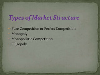 Market structure | PPTX