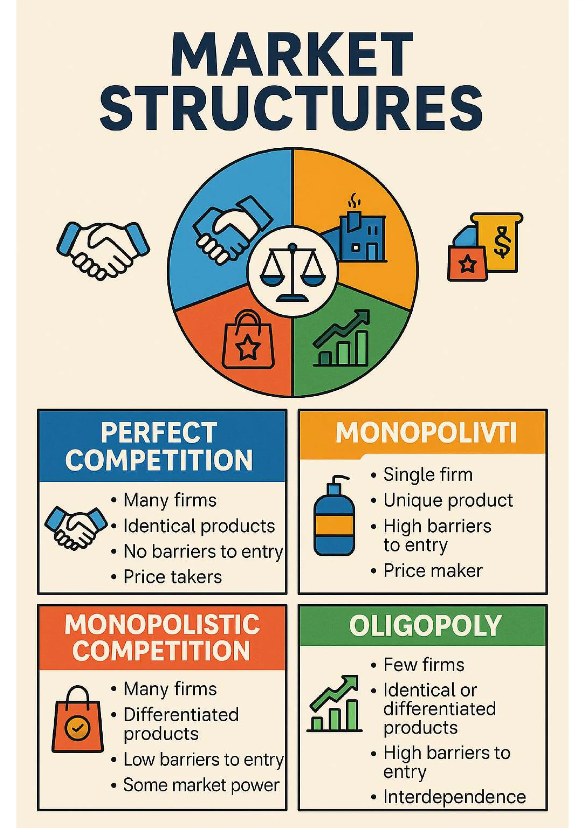 Market Structures Infographic pdf BY CA SUVIDHA CHAPLOT PDF