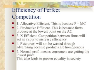 Market structures – perfect competition | PPT
