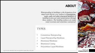WATER PROOFING MATERIALS MARKET SURVEY | PPTX