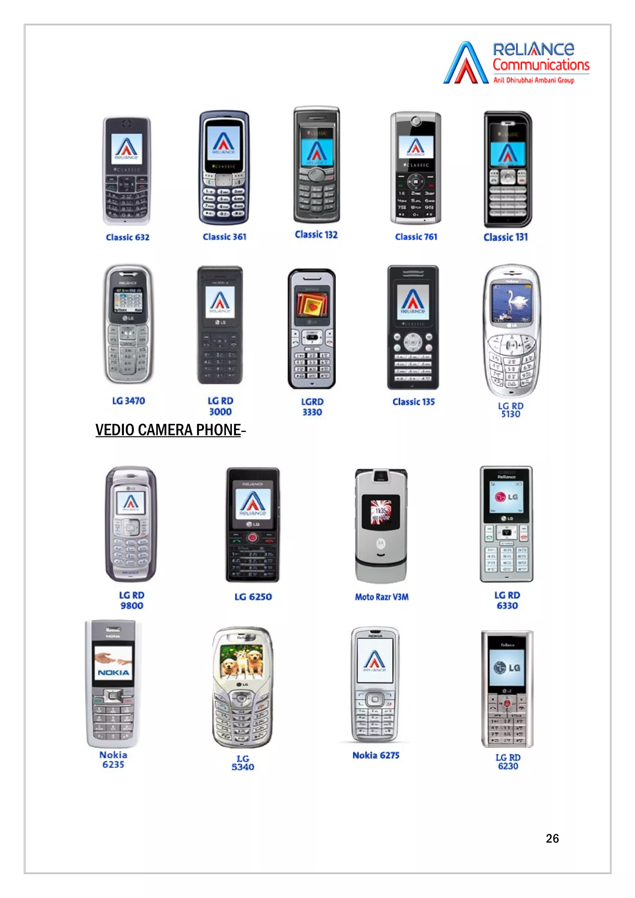 VEDIO CAMERA PHONE-




                      26
 