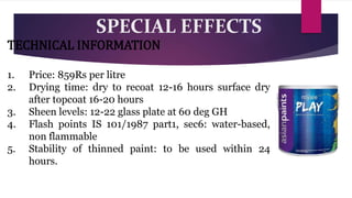 Market survey report of Types of paints and finishes[1].pptx