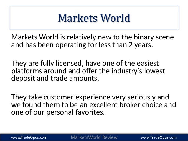 Market world binary
