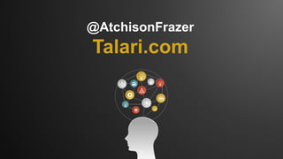 10
@AtchisonFrazer
Talari.com
 