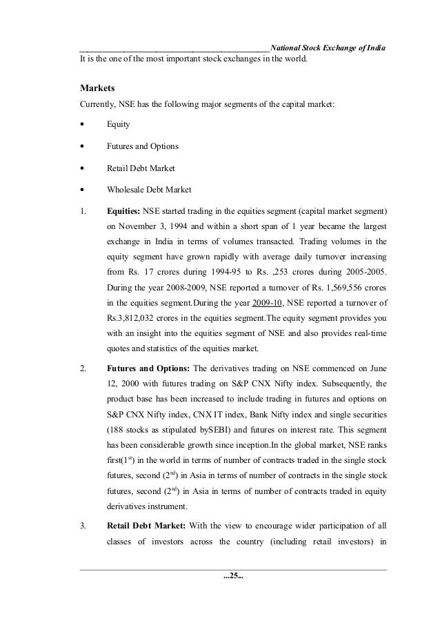 Options and futures trading in india was started in the year