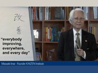 “everybody
improving,
everywhere,
and every day”
 