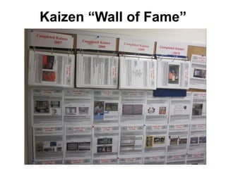 Kaizen “Wall of Fame”
 