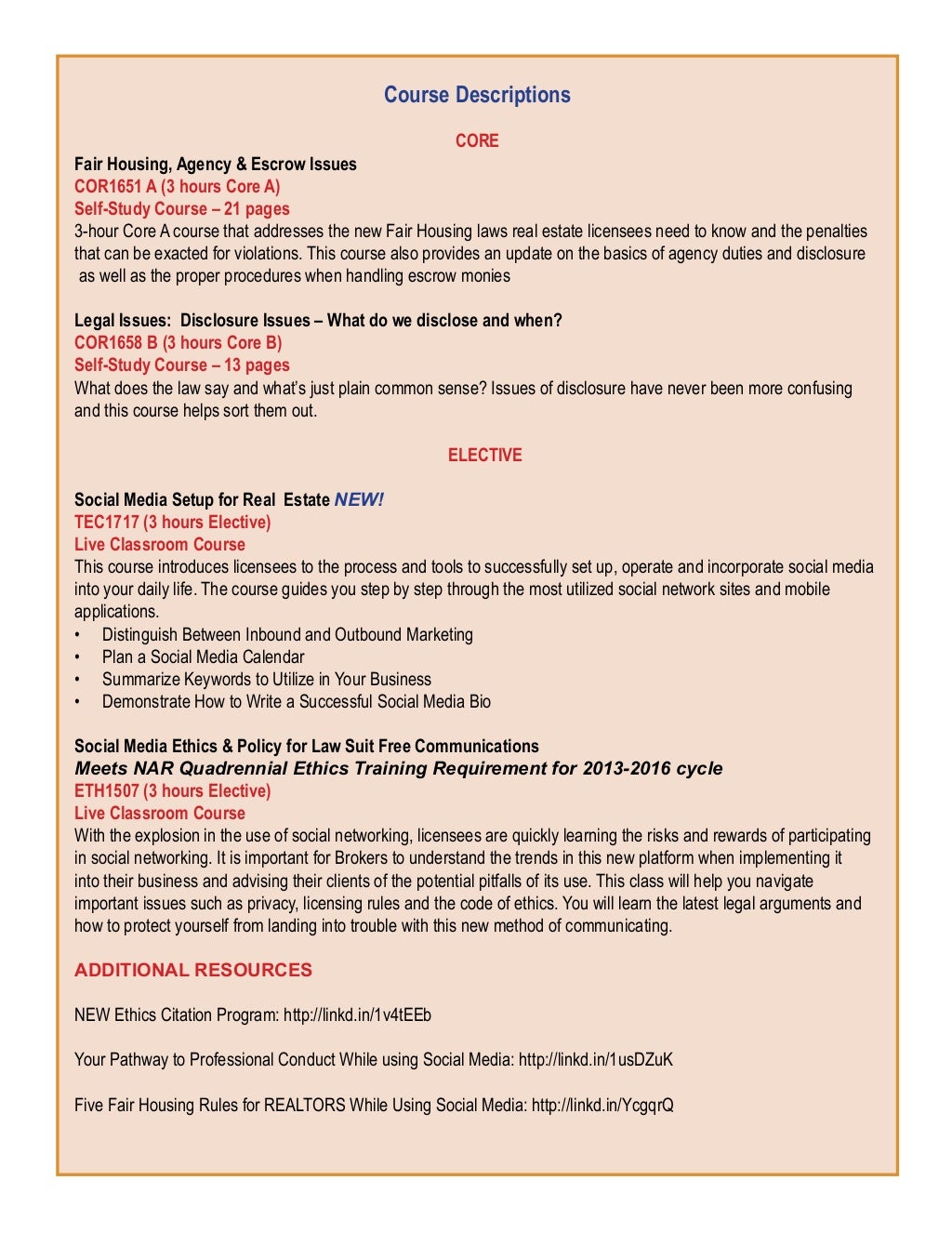 Illinois 2015 Managing Broker Continuing Education Classes