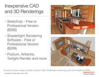 Where to Get and Learn SketchUp?

SketchUp downloads > http://www.sketchup.com 
Free video tutorials from SketchUp > http:...