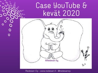 Redesan Oy - www.redesan.fi - @redesanoy
Case YouTube &
kevät 2020
 