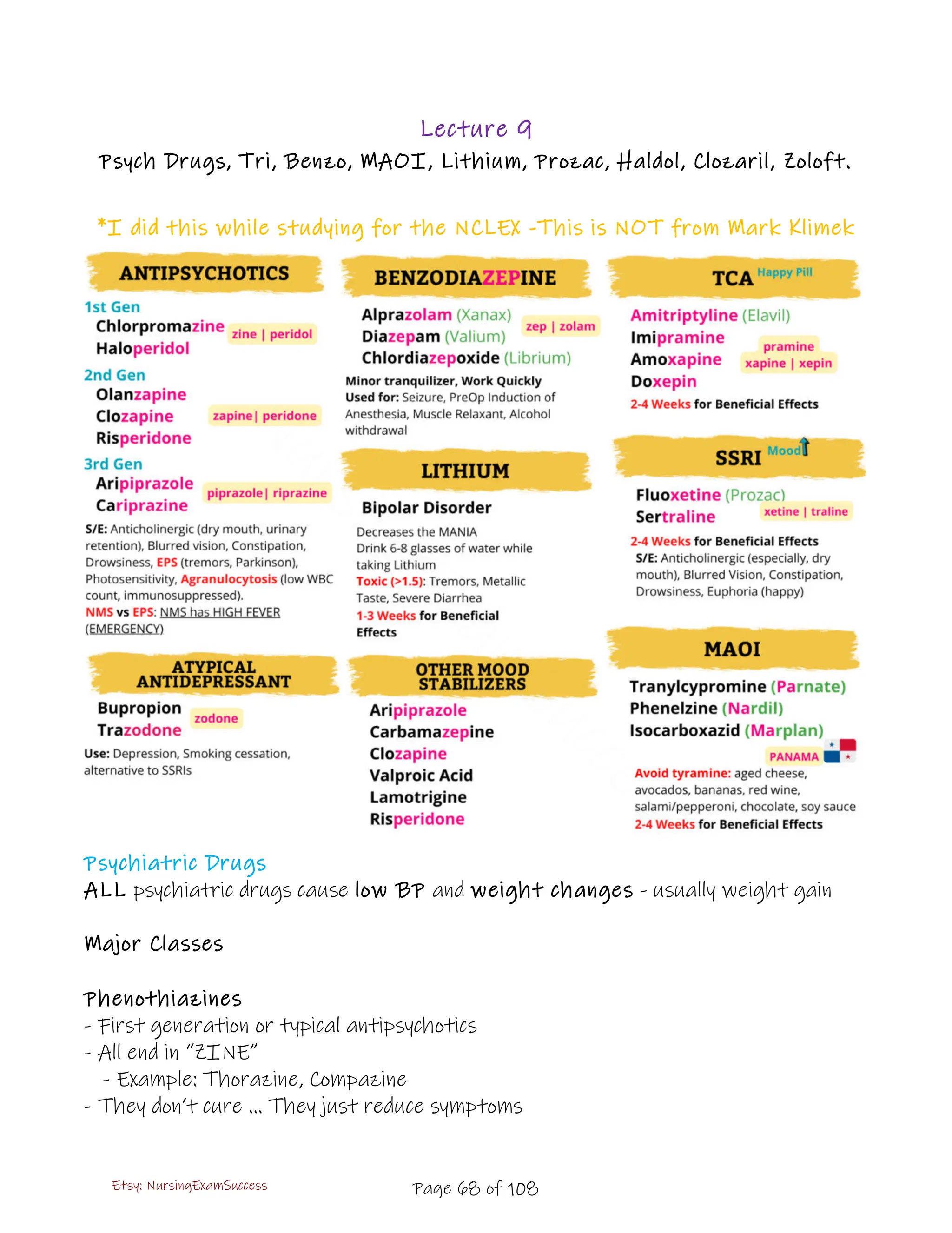 Mark Klimek Lectures In color Nclex RN / LPN review | PDF