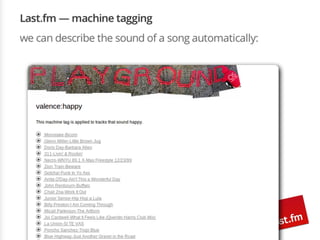 Research at last.fm