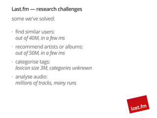 Research at last.fm
