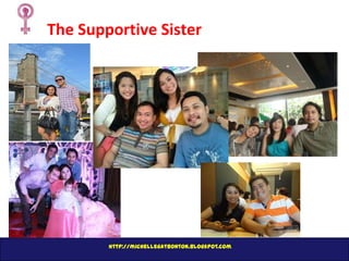The Supportive Sister

http://michellegatbonton.blogspot.com

 