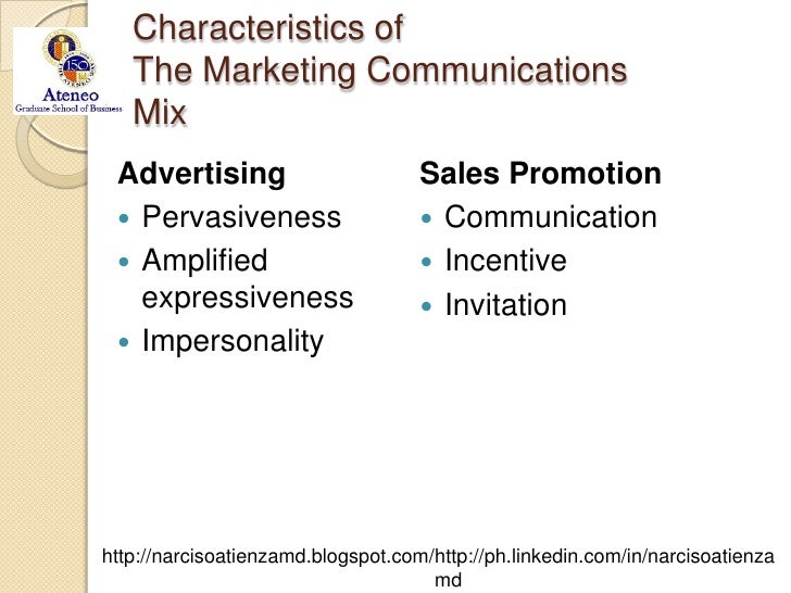 what are the characteristics of marketing mix