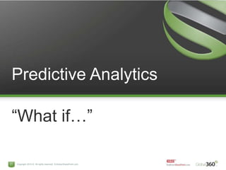 Predictive Analytics“What if…”