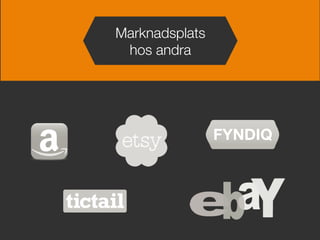 Marknadsplats
hos andra
 