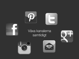 Växa kanalerna
samtidigt
 