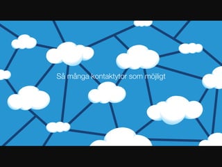 Så många kontaktytor som möjligt
 