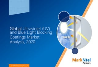 Global Ultraviolet (UV)
and Blue Light Blocking
Coatings Market
Analysis, 2020
marknteladvisors.com
 