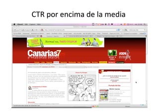 CTR por encima de la media 
                           
 
