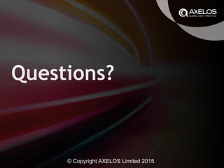 © Copyright AXELOS Limited 2015.
 