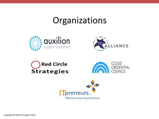Copyright © Mark O’Loughlin 2014 
Organizations 
 