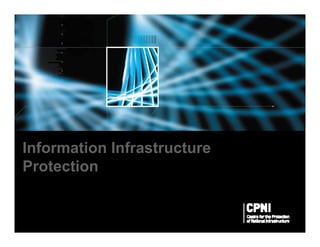 Information Infrastructure
Protection
 