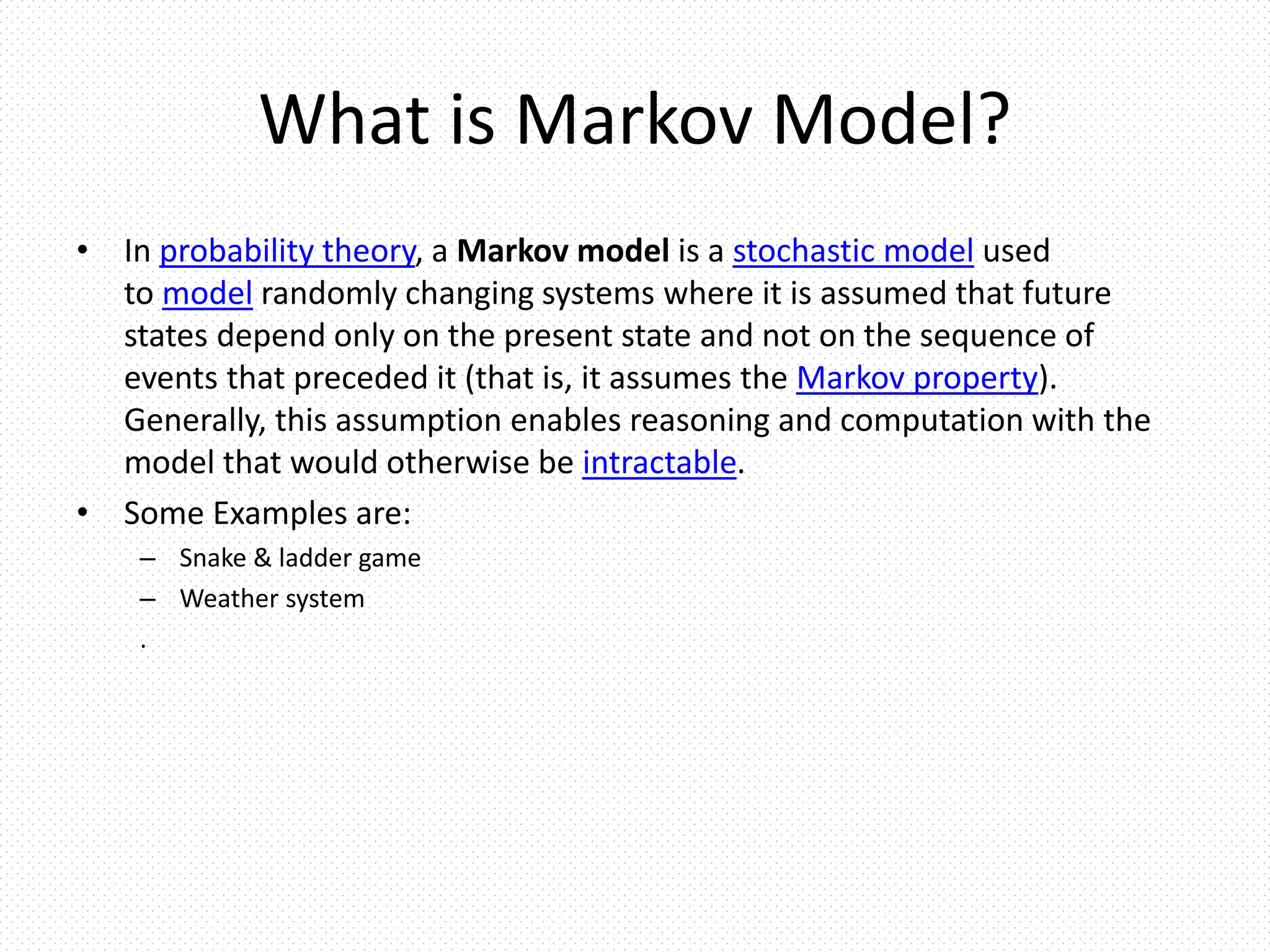Markov chain | PPTX