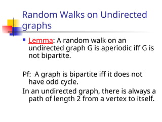 Comprehensive Overview of Markov Chains and Random Walks in Graph ...