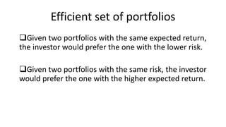 MARKOWITZ PORTFOLIO THEORY (MPT).pptx
