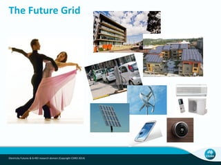 The Future Grid
Electricity Futures & G+REI research domain (Copyright CSIRO 2014)
 