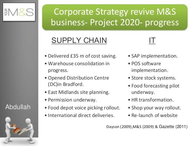 Marks and spencers business plan