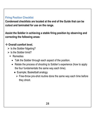 General Range Checklist.pdf Marksmanship Diagnosis and Training | PDF