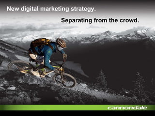 New digital marketing strategy. Separating from the crowd. 