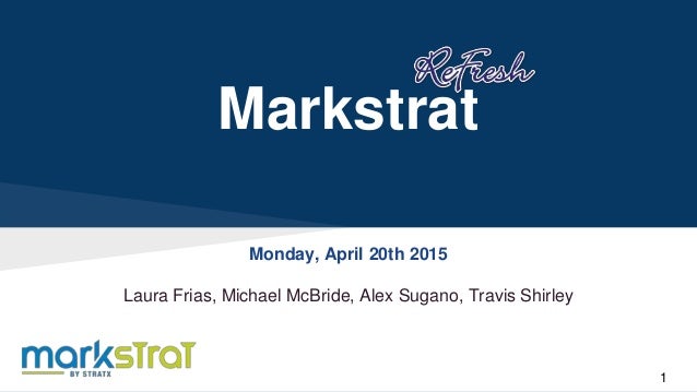 mkt 440 markstrat presentation markstrat