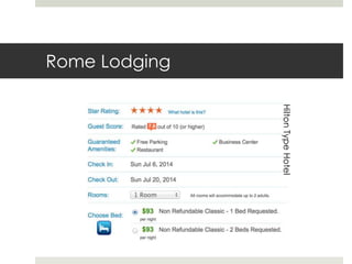 Rome Lodging
HiltonTypeHotel
 