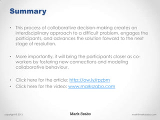 Collaborative Problem Solving - Mark Szabo | PPTX