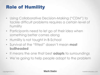 Collaborative Problem Solving - Mark Szabo | PPTX